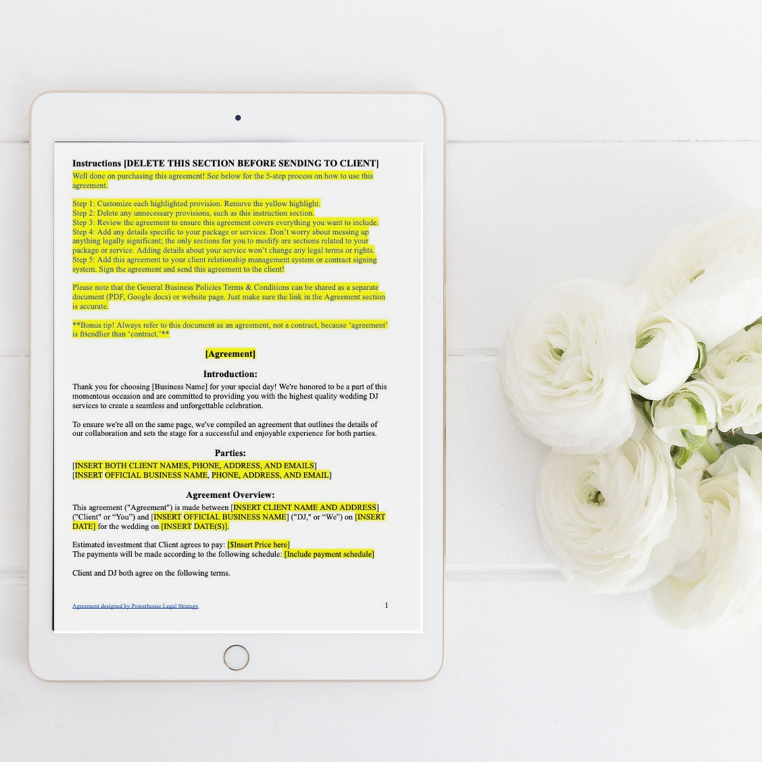Web Design Contract Template