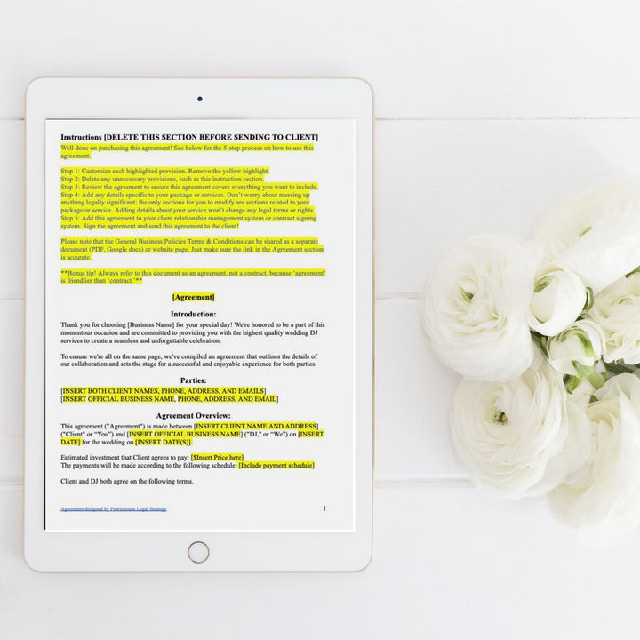 Web Design Contract Template