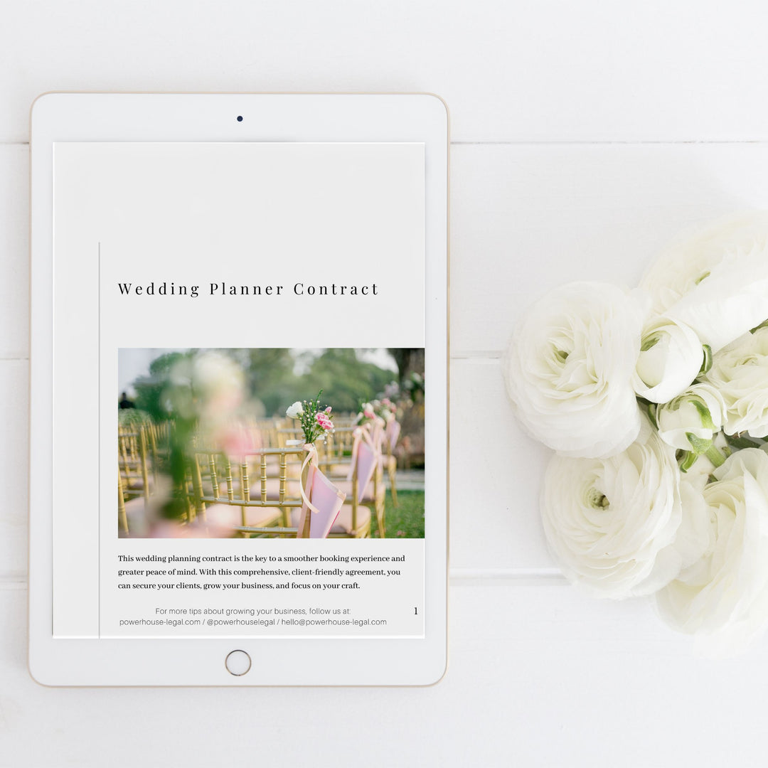Wedding Planner Contract
