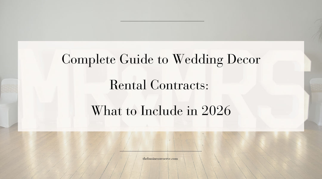 Complete Guide to Wedding Decor Rental Contracts: What to Include in 2026