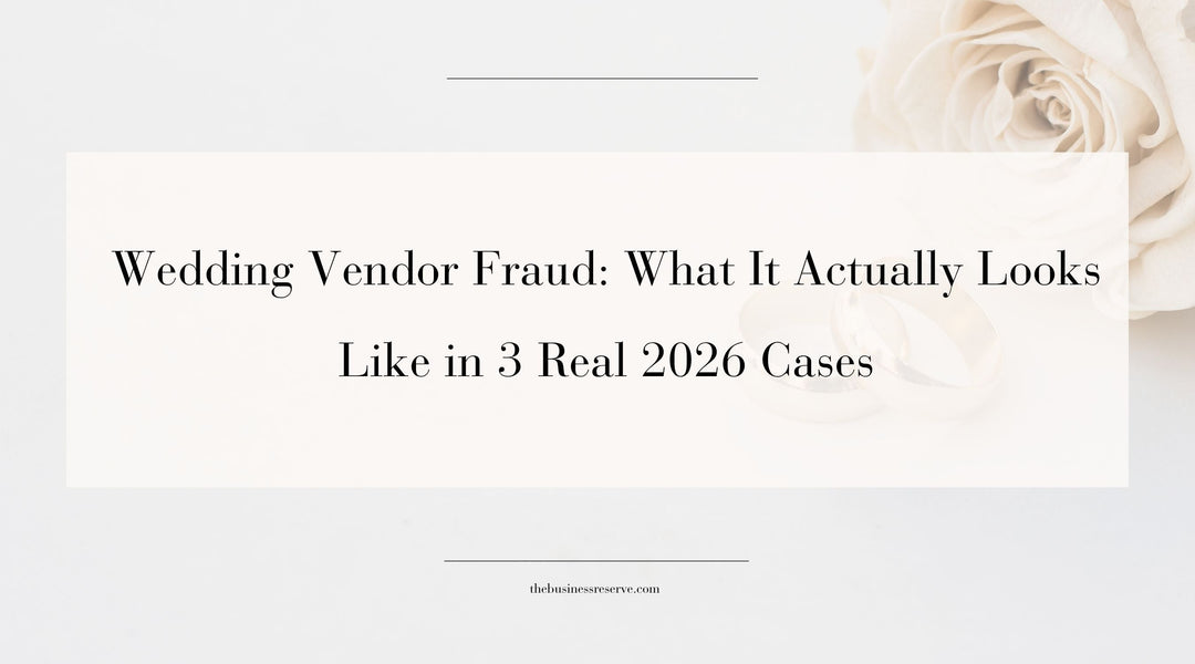 Wedding Vendor Fraud: What It Actually Looks Like in 3 Real 2026 Cases