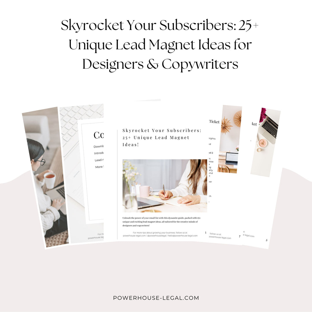 Skyrocket Your Subscribers: 25+ Unique Lead Magnet Ideas for Designers & Copywriters