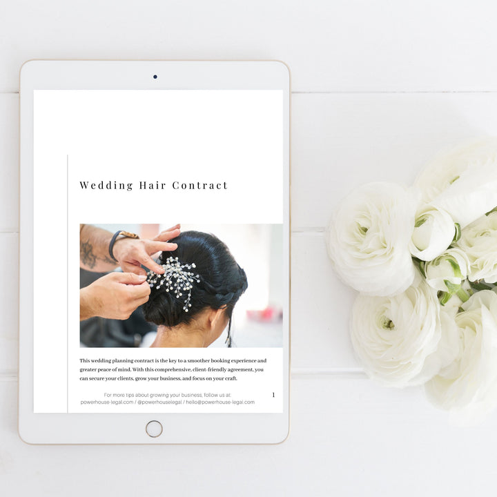 Wedding Hair Contract [Pre-sale]