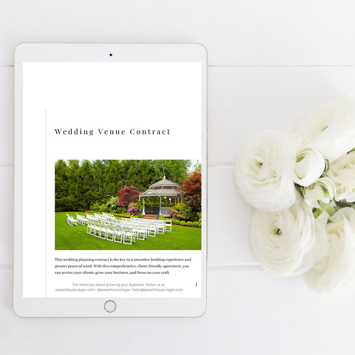 Wedding Venue Contract