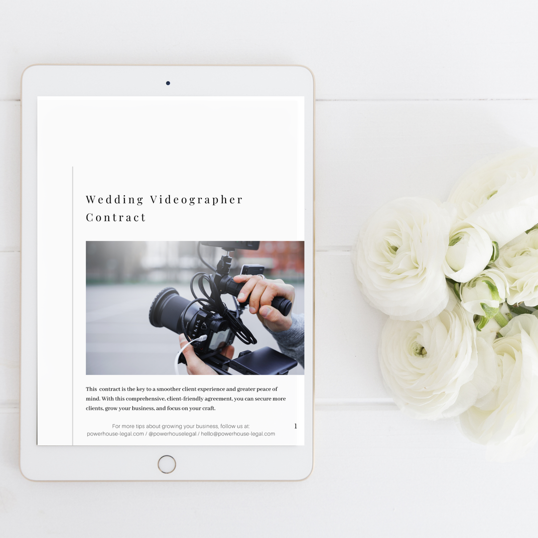 Wedding Videographer Contract [PRE-SALE]